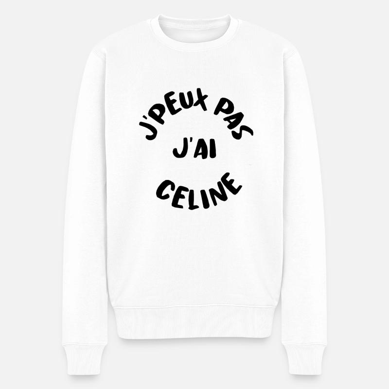 J'PEUX PAS J'AI CELINE - Pull Premium bio Homme - blanc