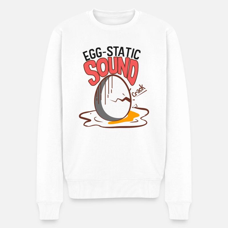 Son Eggstatic - Pull Premium bio Homme - blanc