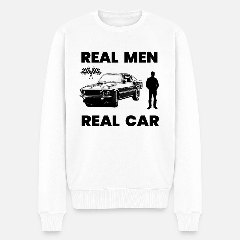Voiture - Pull Premium bio Homme - blanc