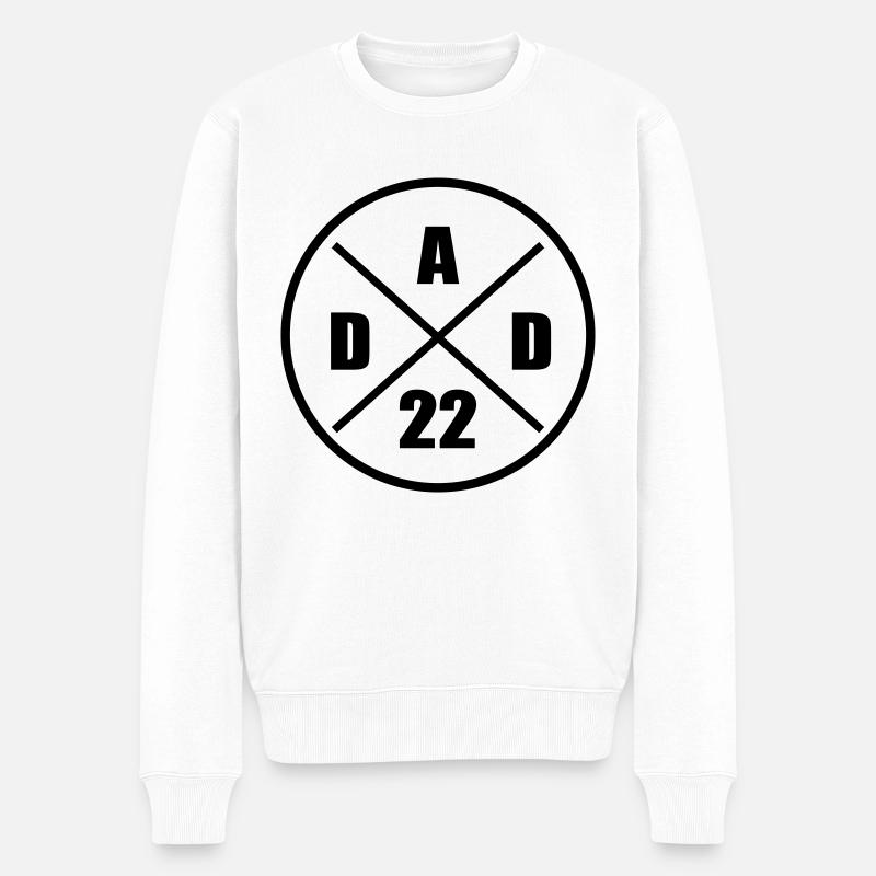Dad 22 - Männer Premium Bio Pullover - Weiß