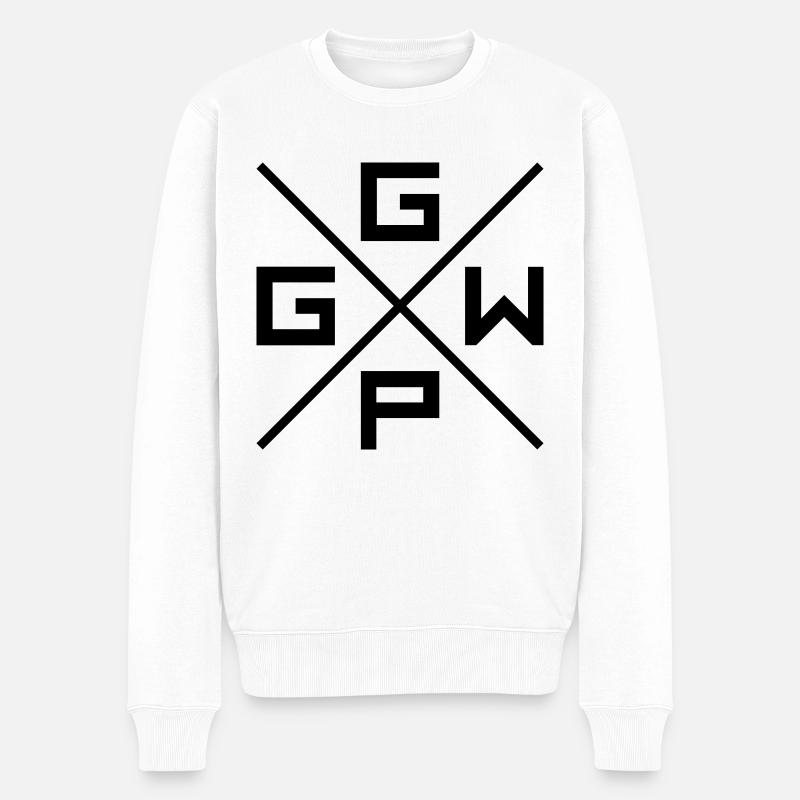 X GG WP - Pull Premium bio Homme - blanc