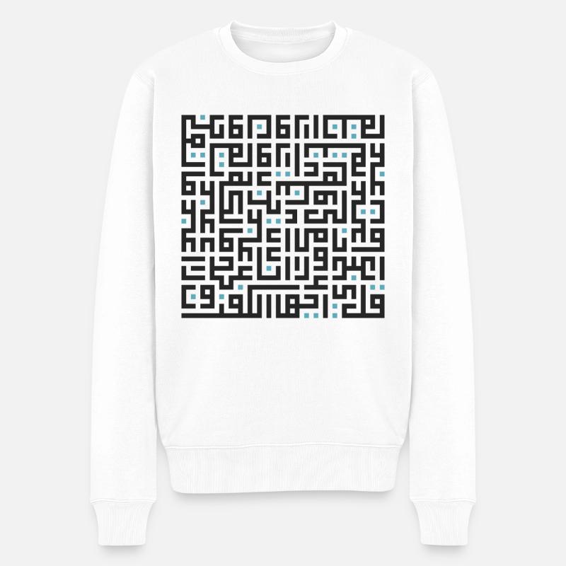 Kafirun Suresi - Männer Premium Bio Pullover - Weiß