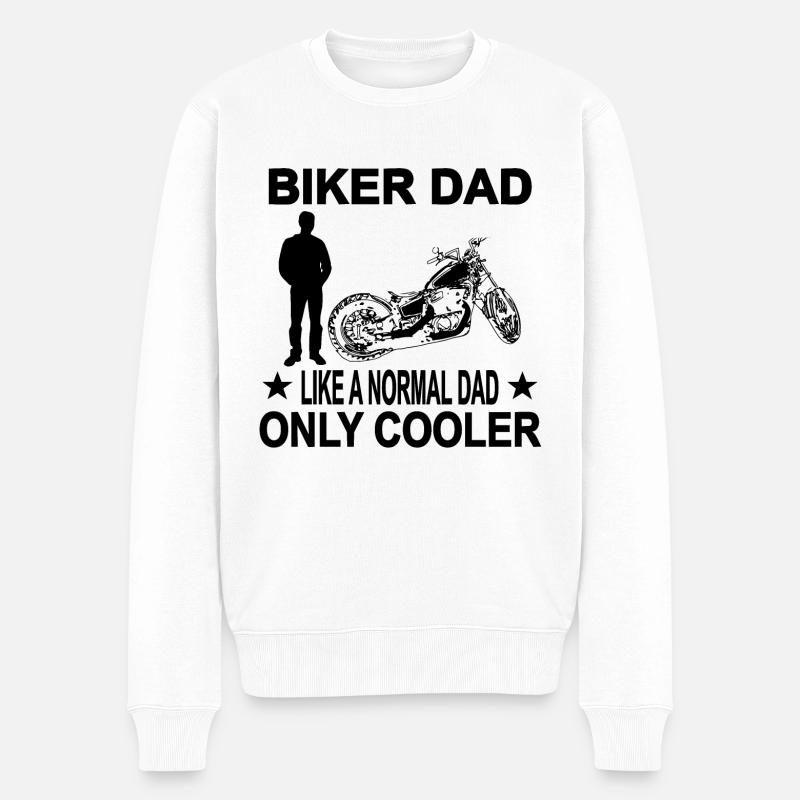 Motorrad - Männer Premium Bio Pullover - Weiß