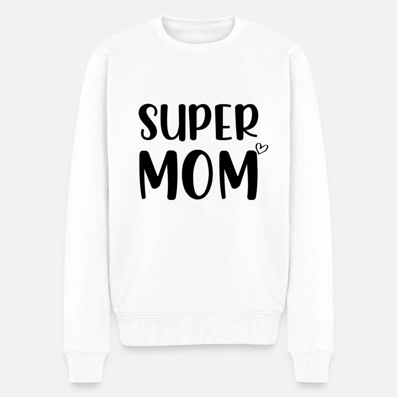 Super Maman - Pull Premium bio Homme - blanc