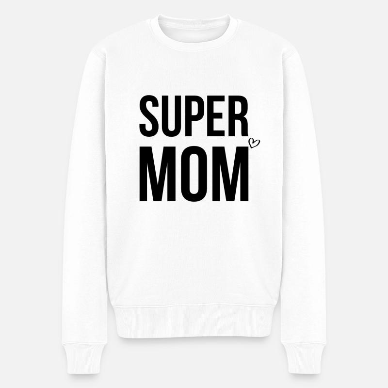 Super Maman - Pull Premium bio Homme - blanc