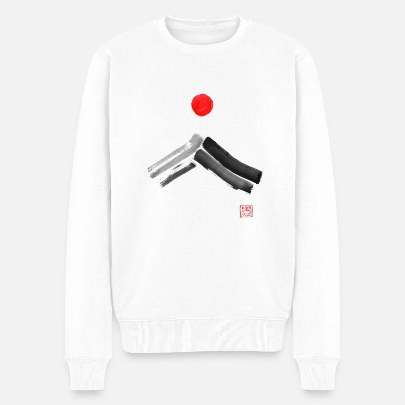 fuji sun - Pull Premium bio Homme - blanc