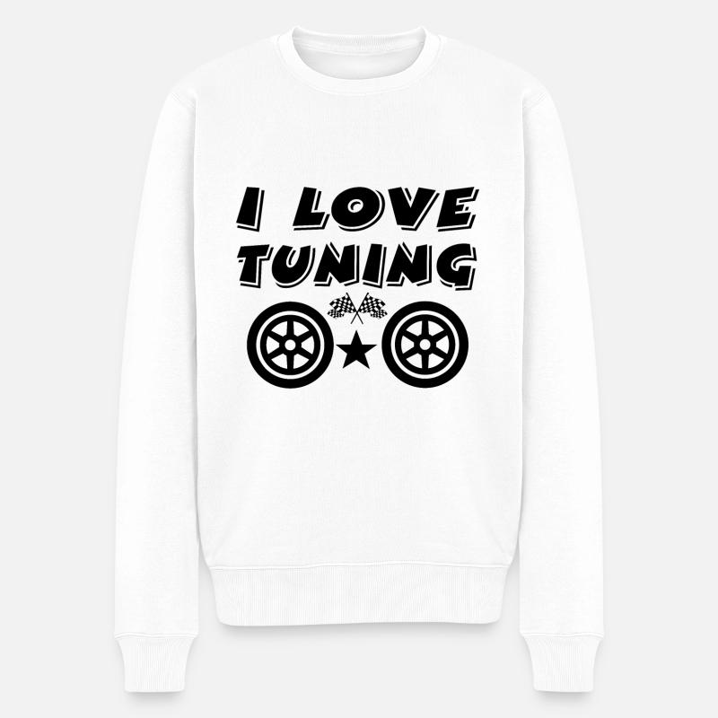 Réglage - Pull Premium bio Homme - blanc