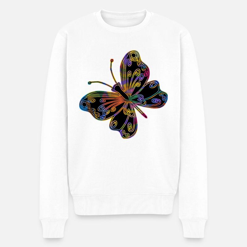 Papillon - Pull Premium bio Homme - blanc