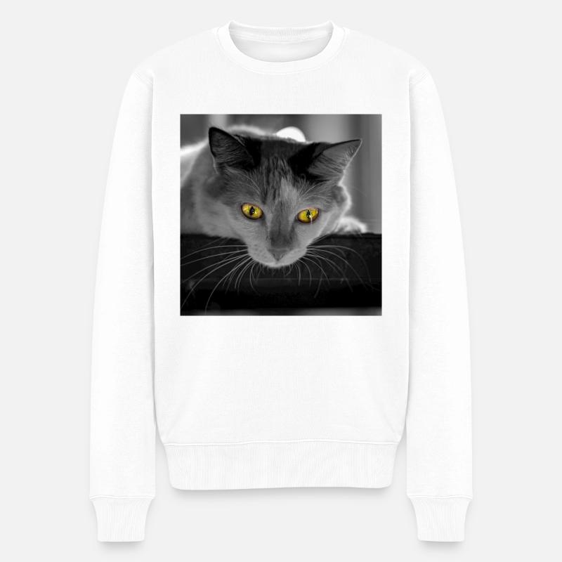 le chat - Pull Premium bio Homme - blanc