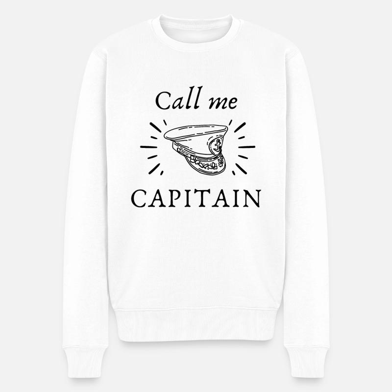 Appel moi capitaine - Pull Premium bio Homme - blanc
