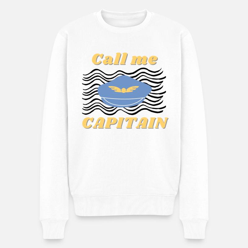 Appel moi capitaine - Pull Premium bio Homme - blanc