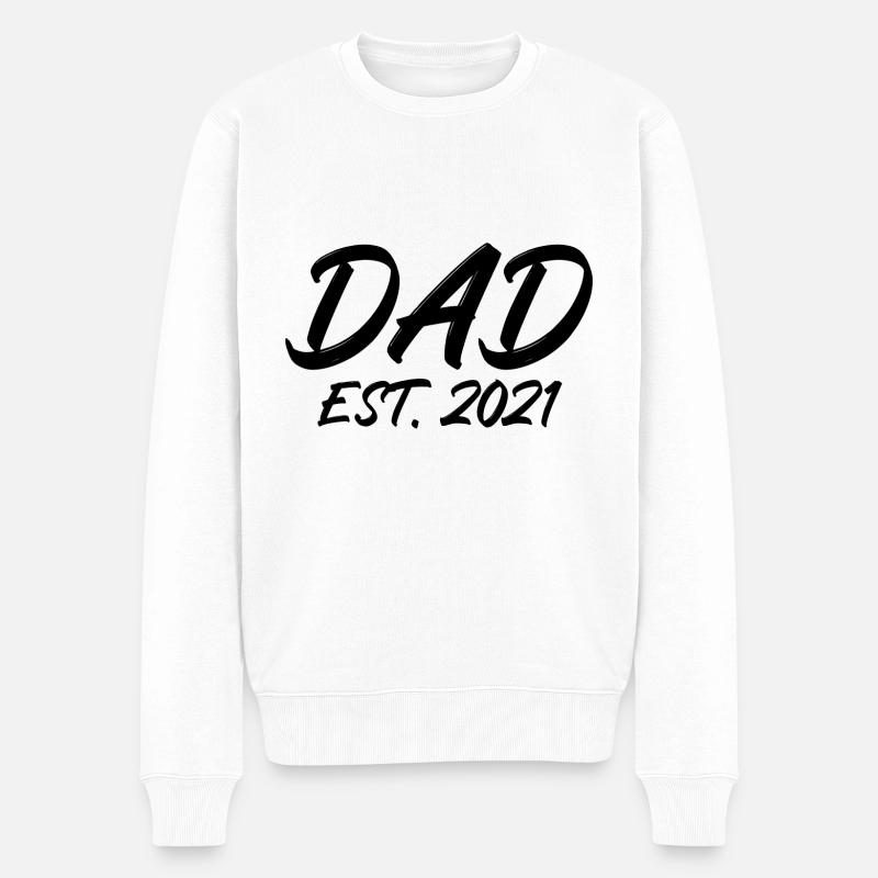 Papa est 2021 - Pull Premium bio Homme - blanc