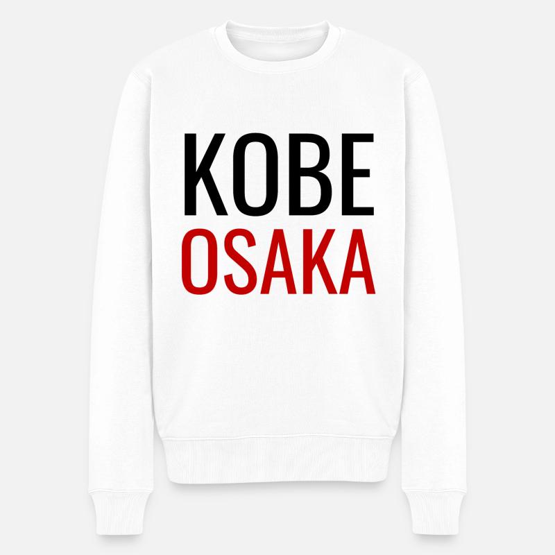 Kobe Osaka Design Japon - Pull Premium bio Homme - blanc