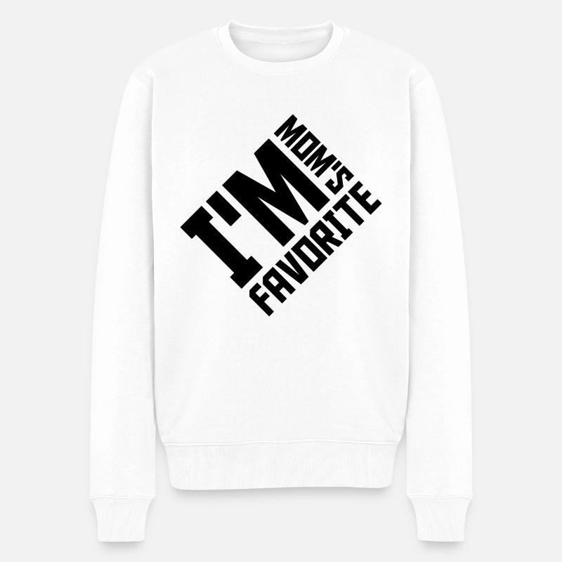 I m mom s - Männer Premium Bio Pullover - Weiß