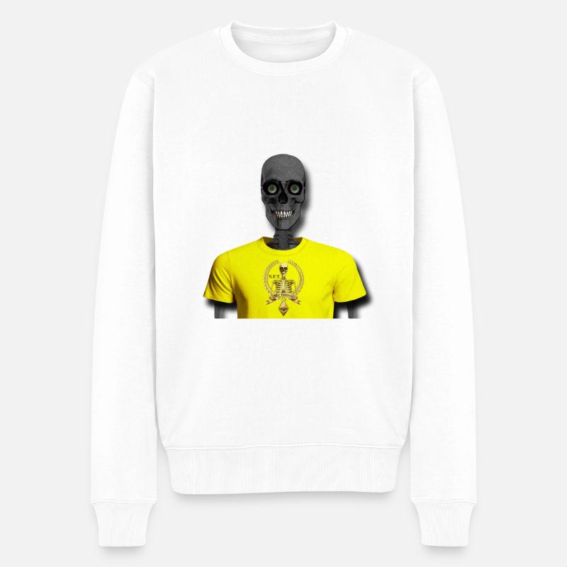 Govos l - Männer Premium Bio Pullover - Weiß