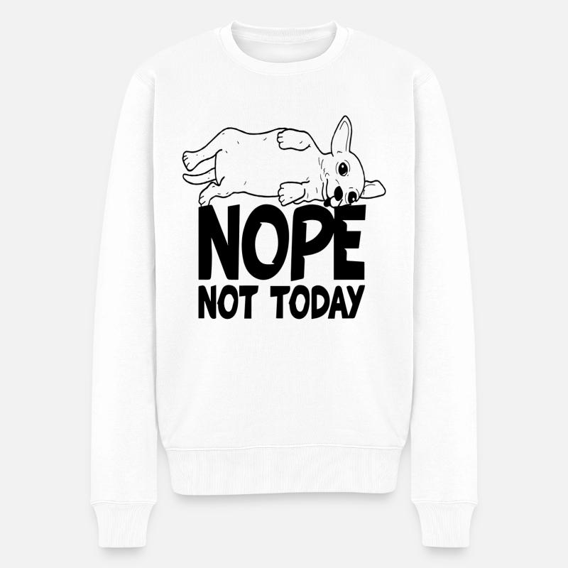 Non, pas aujourd’hui - Pull Premium bio Homme - blanc