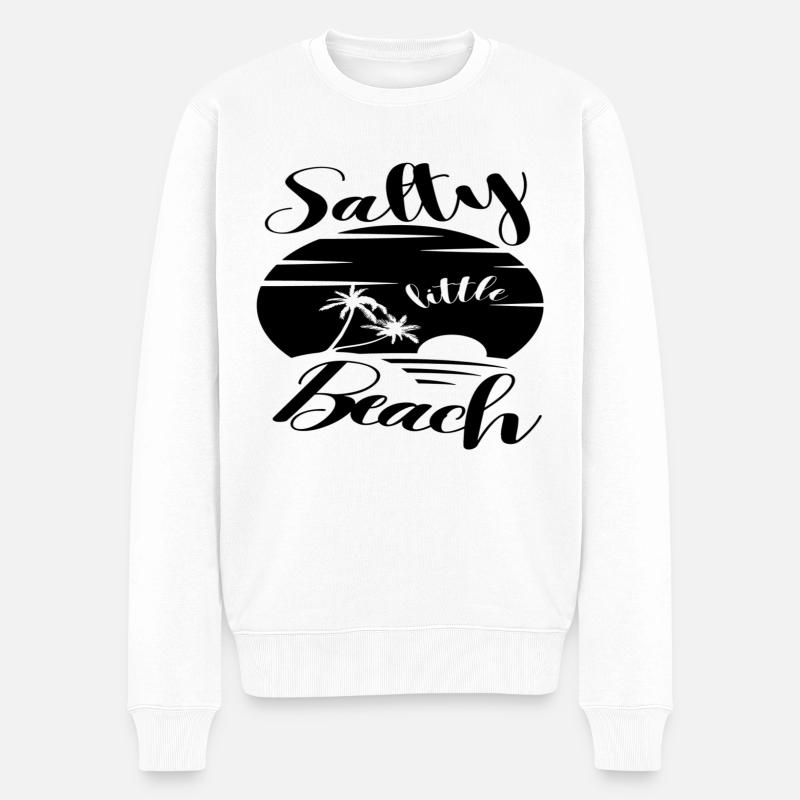 Petite plage salée - Pull Premium bio Homme - blanc