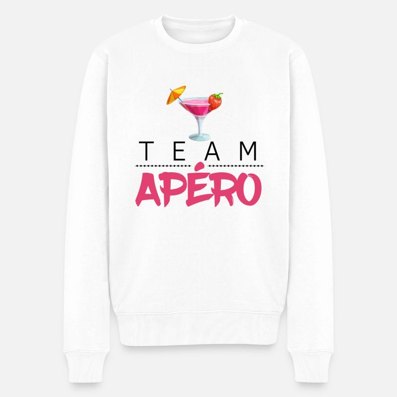 Team Apéro Humour - Pull Premium bio Homme - blanc