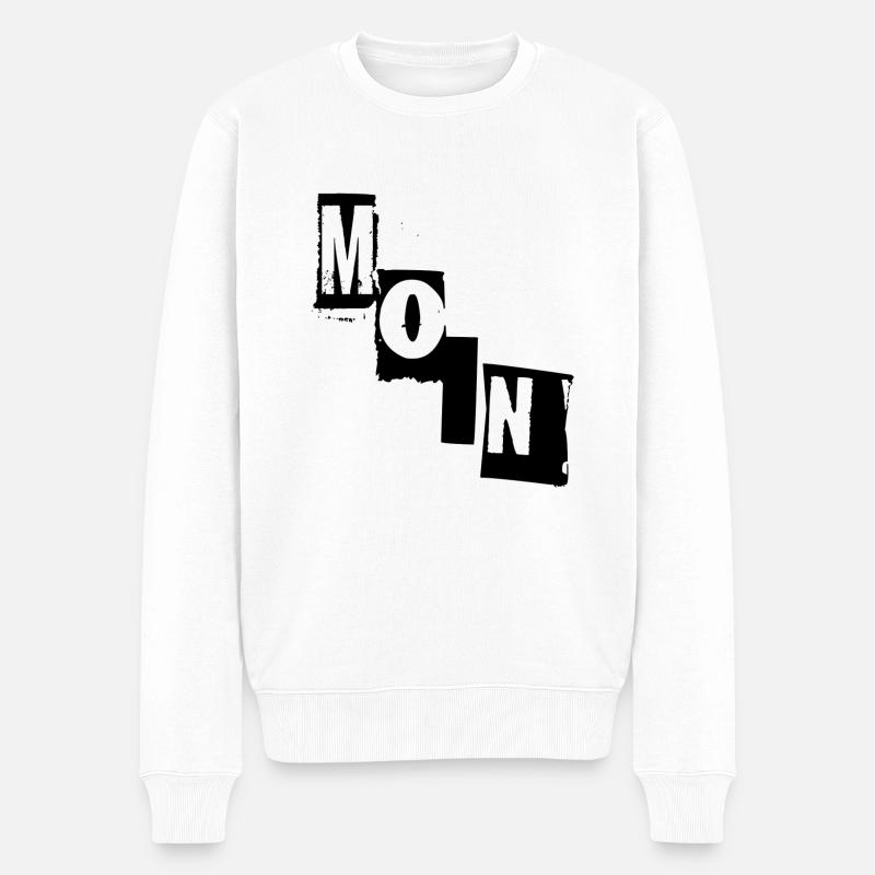 Moin, moin moin - Männer Premium Bio Pullover - Weiß