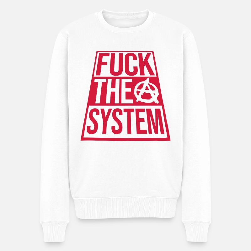 Dire baise le système - Pull Premium bio Homme - blanc