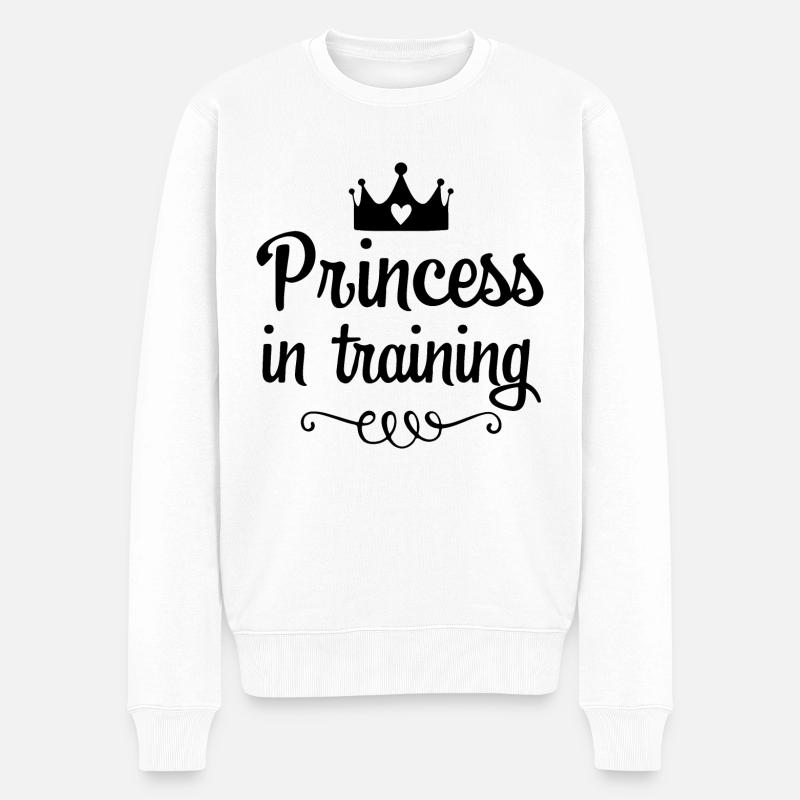 Princess in Training - Männer Premium Bio Pullover - Weiß