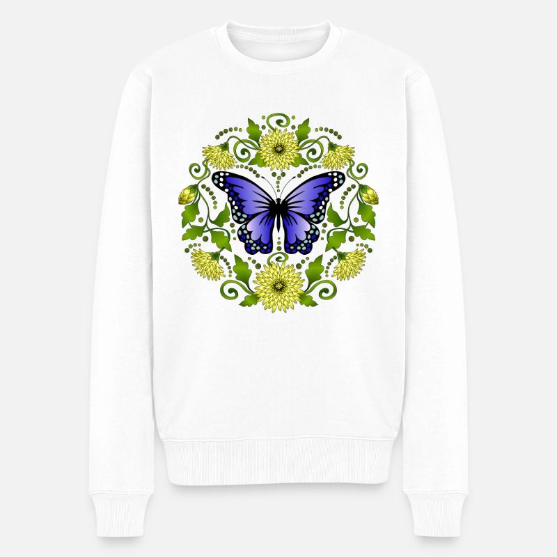 Papillon - Pull Premium bio Homme - blanc