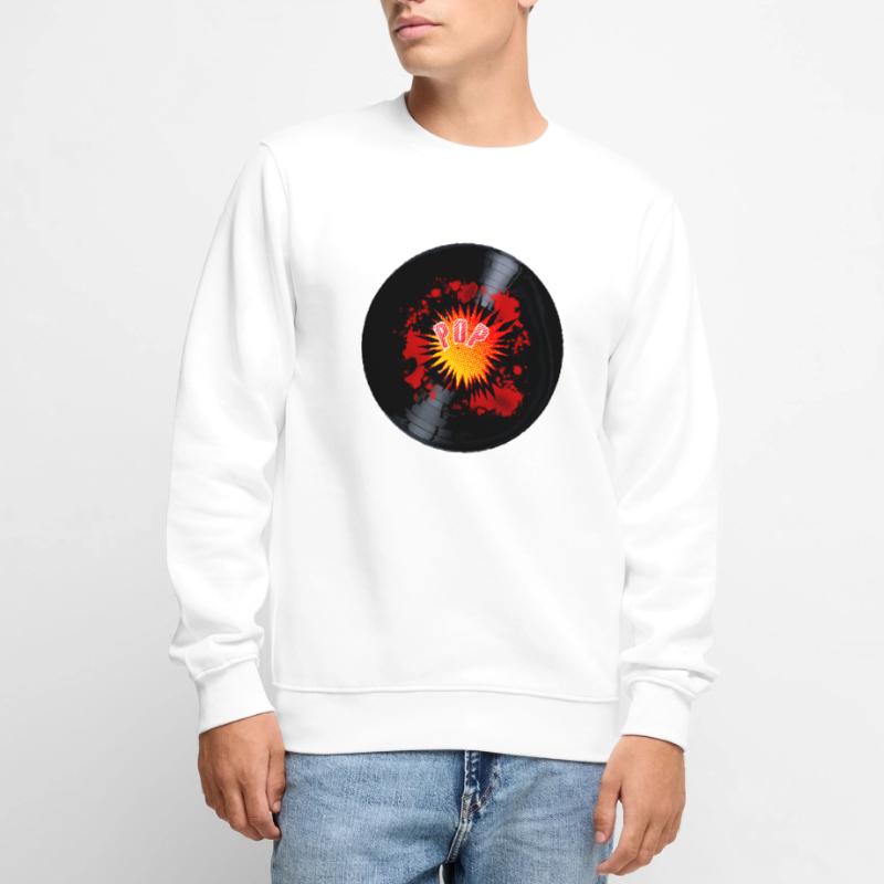 Exploding Pop Music Long Playing Record Pull Premium bio Homme