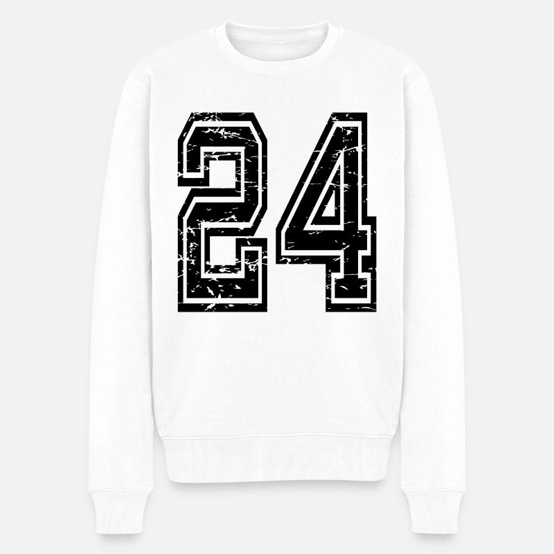 24 Erzincan Nr 24 utilisé - Pull Premium bio Homme - blanc