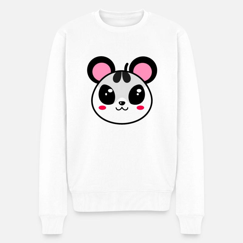 Ein seltsames Tier! - Männer Premium Bio Pullover - Weiß