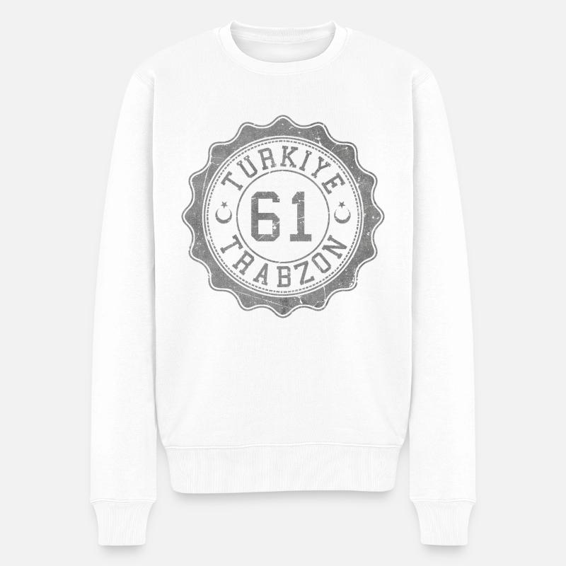 Trabzon - Männer Premium Bio Pullover - Weiß