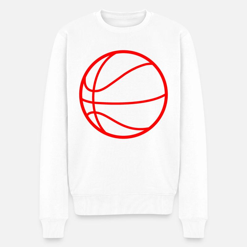 Basket-ball - Pull Premium bio Homme - blanc