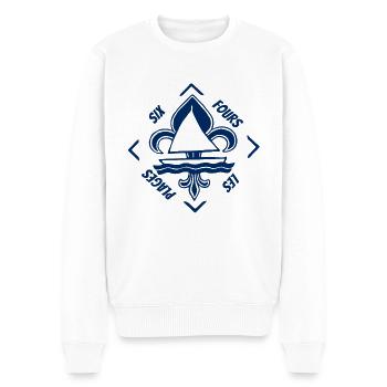 Six Fours les Plages Provence Côte d'Azur Frankreich - Männer Premium Bio Pullover - Weiß - Vorne - Thijin (182cm)