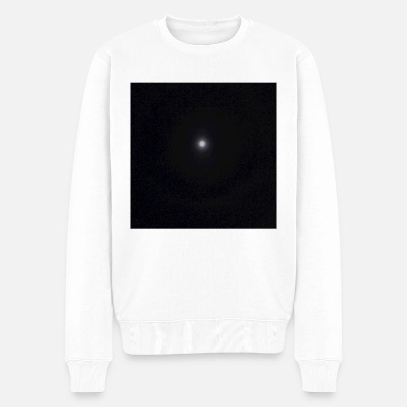 Mond mit Ring - Männer Premium Bio Pullover - Weiß