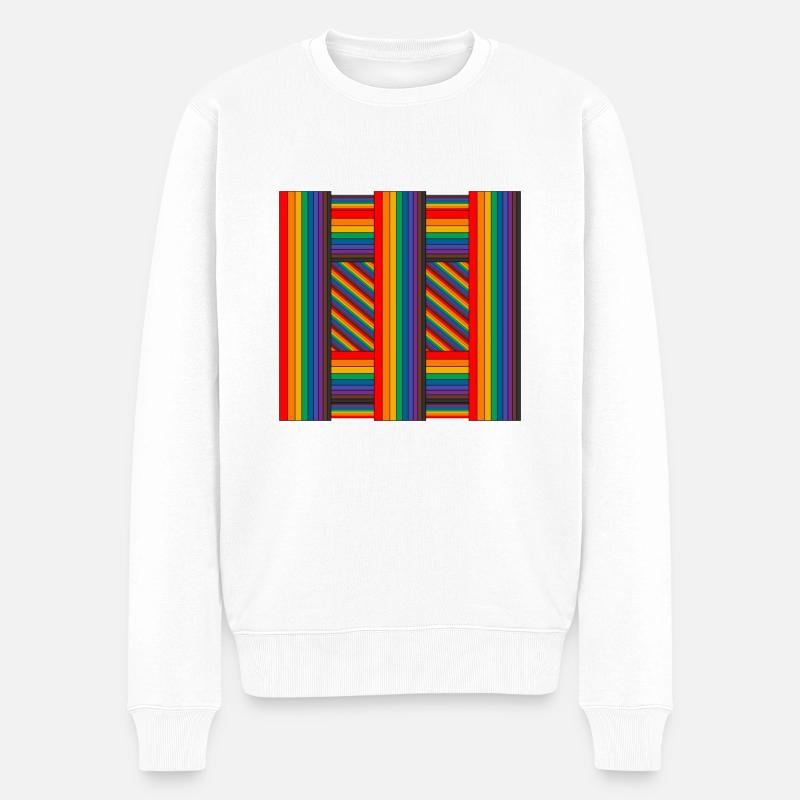 RainbowArt - Pull Premium bio Homme - blanc