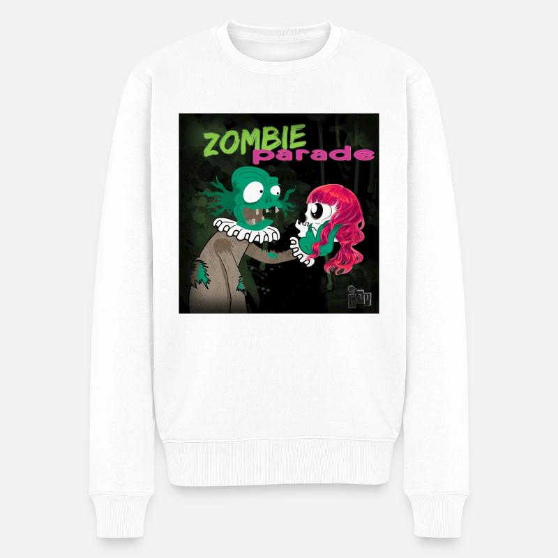 Zombie Parade Podcast - Pull Premium bio Homme - blanc
