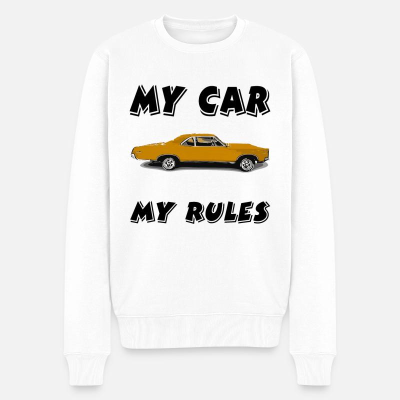 Voiture - Pull Premium bio Homme - blanc