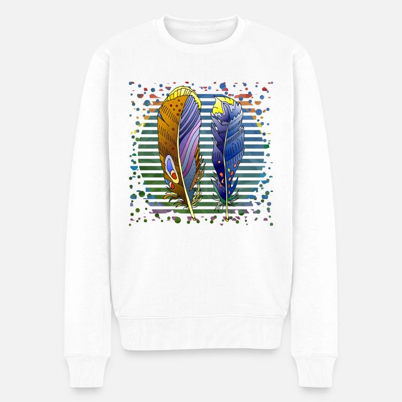 Stylo - Pull Premium bio Homme - blanc