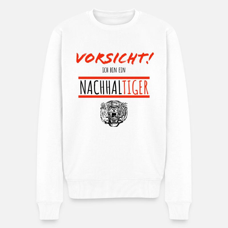 Nachhaltiger - Männer Premium Bio Pullover - Weiß