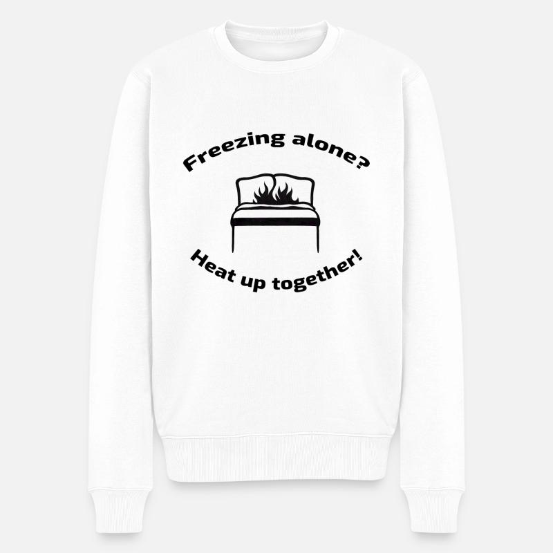 Réchauffez-vous ensemble! - Pull Premium bio Homme - blanc