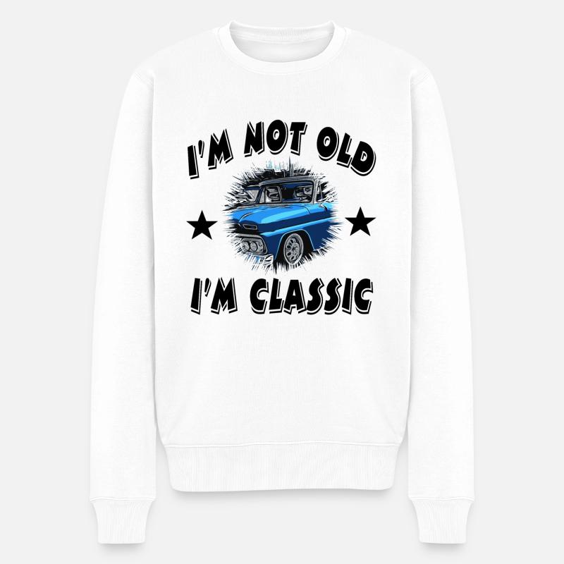 Voiture - Pull Premium bio Homme - blanc