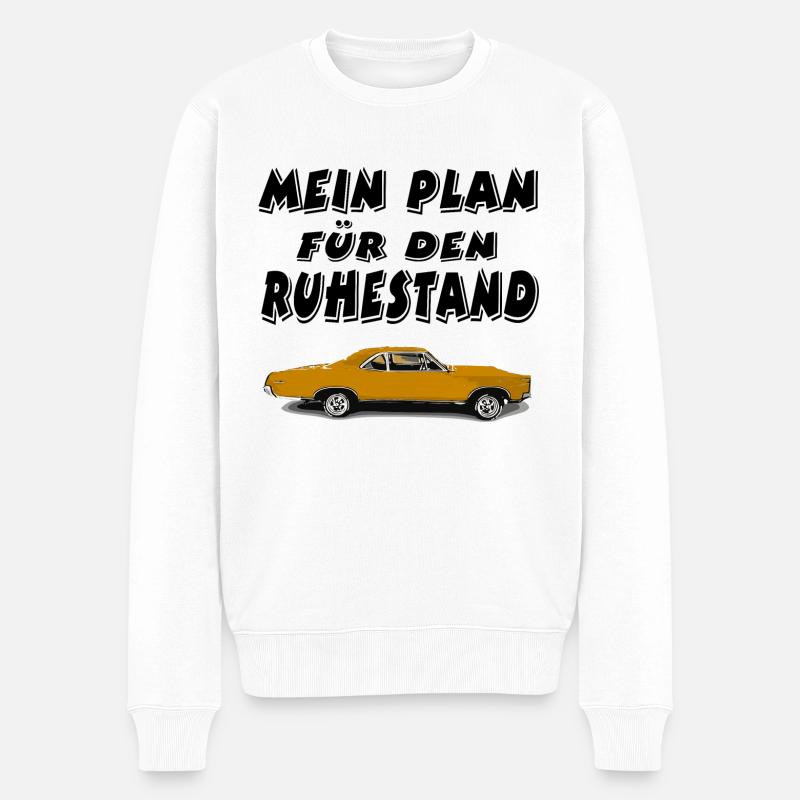 Auto - Männer Premium Bio Pullover - Weiß