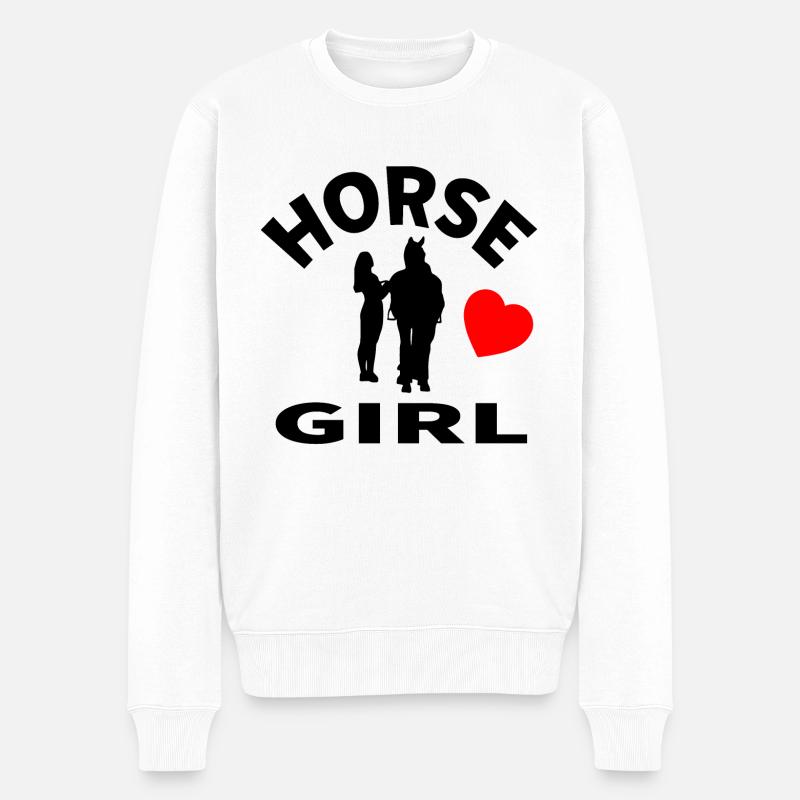 Cheval - Pull Premium bio Homme - blanc