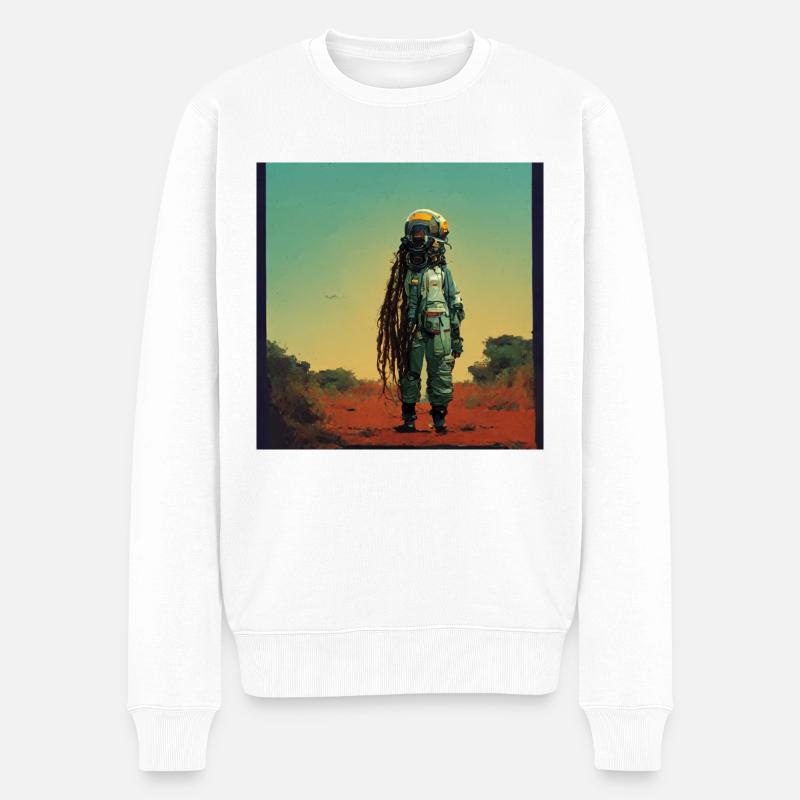 Rasta-astronaute - Pull Premium bio Homme - blanc