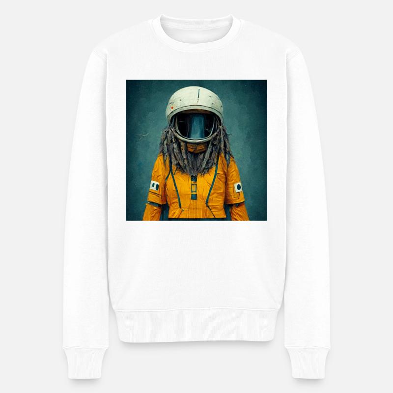Rasta-astronaute - Pull Premium bio Homme - blanc