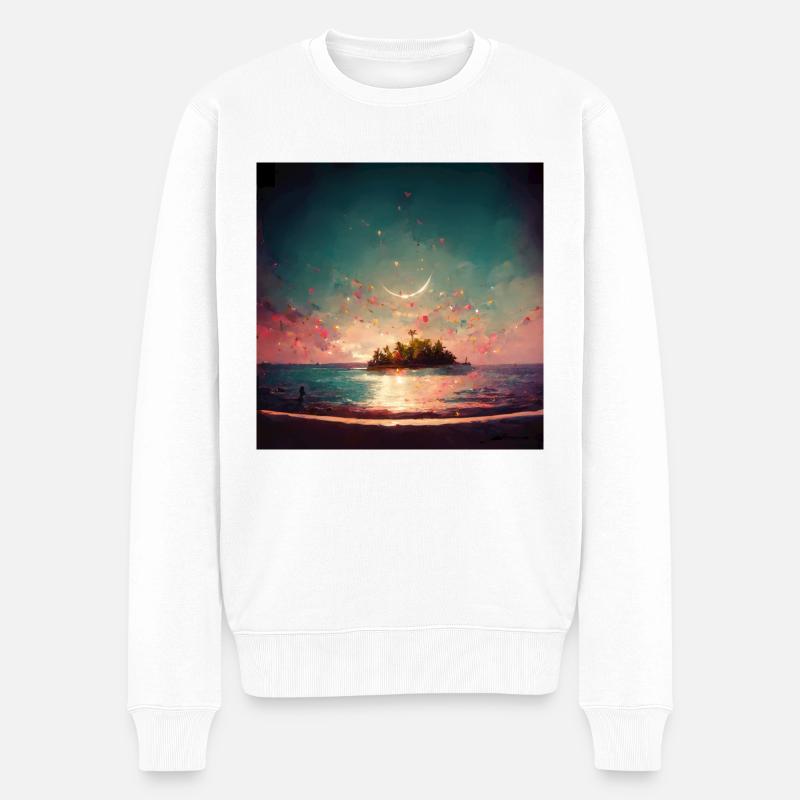 Fête d’anniversaire au paradis - Pull Premium bio Homme - blanc