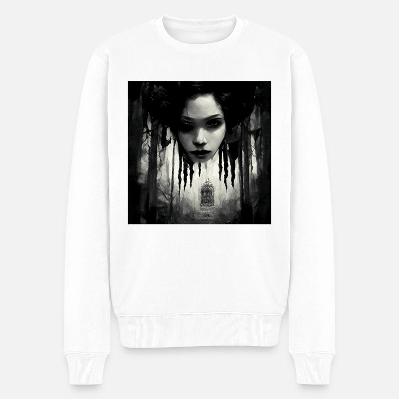 Le son de l’horreur du silence - Pull Premium bio Homme - blanc