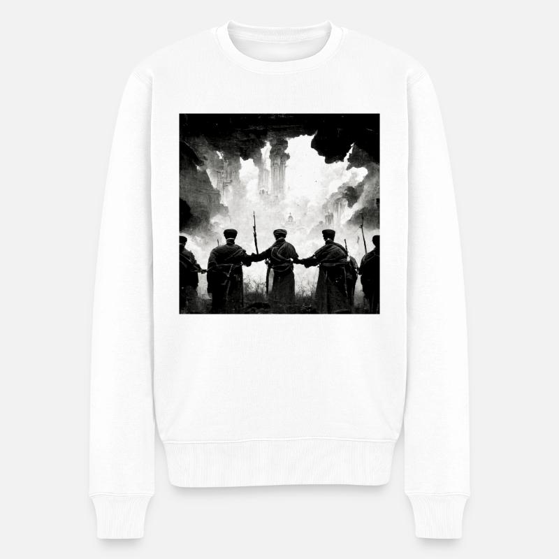 Victoire de l’Ukraine - Pull Premium bio Homme - blanc