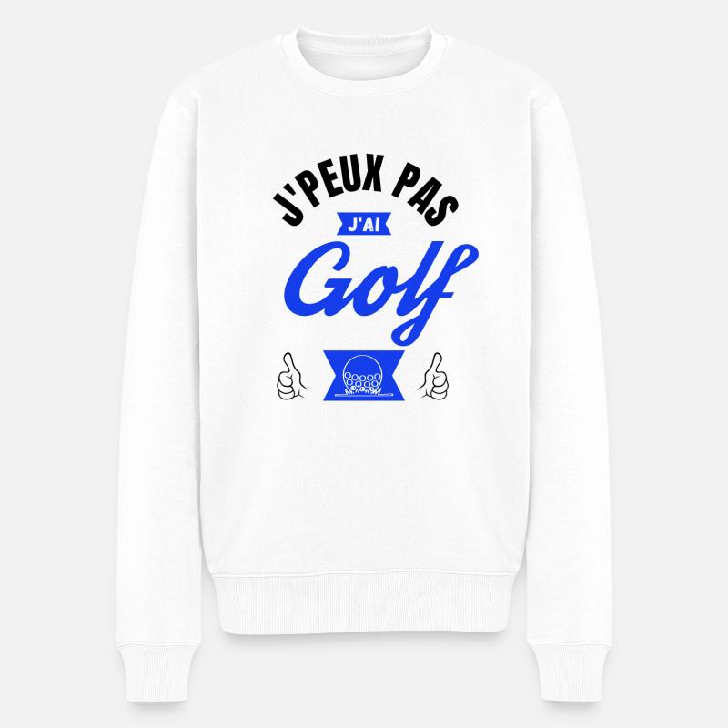 J PEUX J AI GOLF - Pull Premium bio Homme - blanc