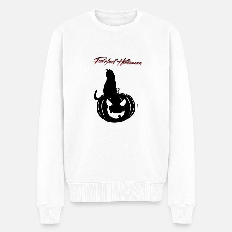 Ronrcement Hallowen. - Pull Premium bio Homme - blanc