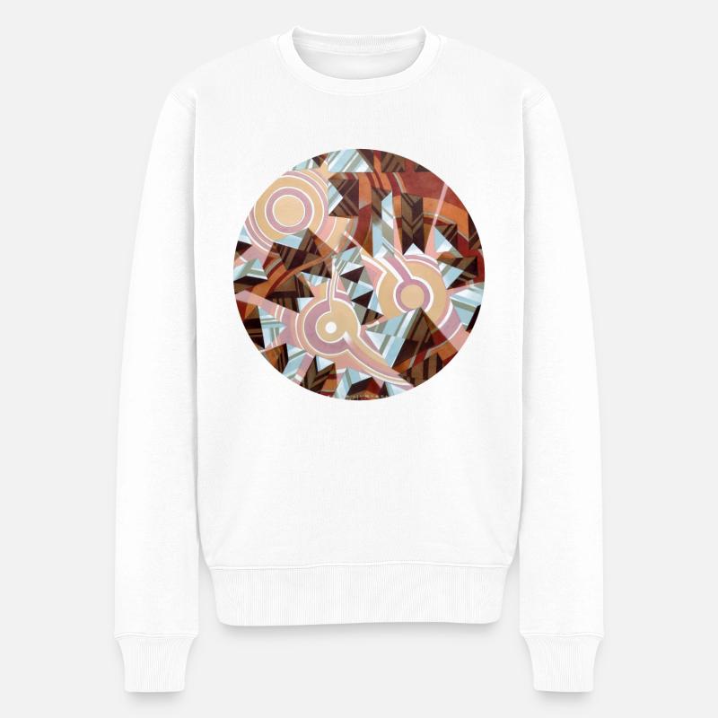 Explosion 6 - Männer Premium Bio Pullover - Weiß